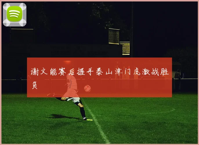 谢文能赛后握手泰山津门虎激战胜负
